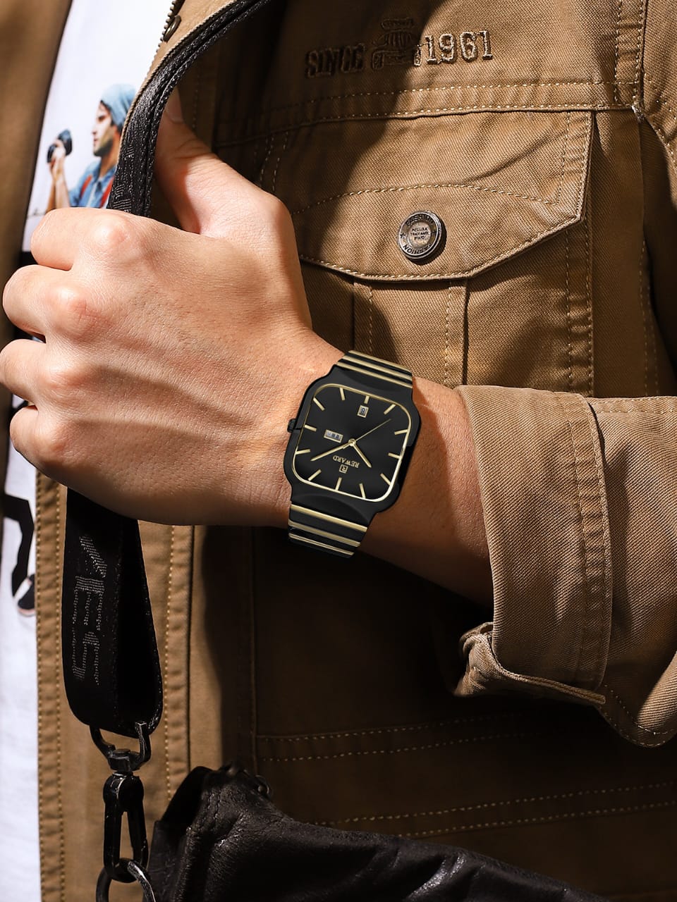 NaviForce ocean master watch detail - waterproof luxury watch for men